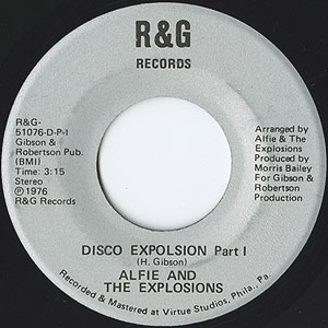Alfie & The Explosions / Disco Explosion(7inch) / R&G 1976