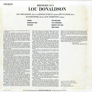 Lou Donaldson - Midnight Sun: listen with lyrics