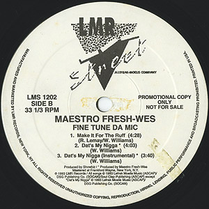 Maestro Fresh-Wes / Fine Tune Da Mic (12inch) / LMS 1993 US