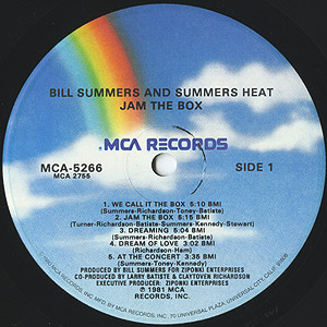Bill Summers & Summers Heat / Jam The Box(LP) / MCA 1981 USオリジナル EX-/EX