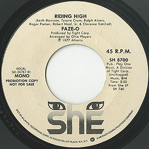FAZE-O Riding High レコード Faze-O - Riding High (US, 1977) [Full LP] {Funk, Soul