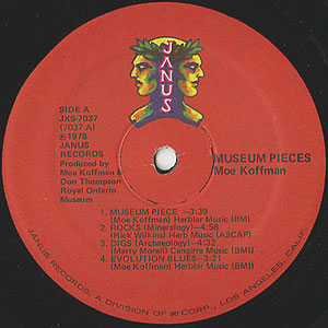 Moe Koffman / Museum Pieces(LP) / Janus 1978 USオリジナル盤 EX-/EX