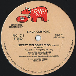 Linda Clifford / Don't Give It Up/Sweet Melodies(12) / RSO