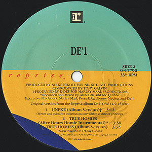 De'1 / True Homies/Uneke(12inch) / Reprise 1994 USオリジナル盤 EX
