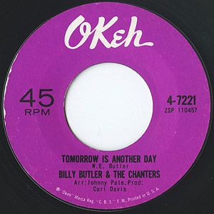 D*S様 本日特別価格！R&B , SOUL, JAZZ EP 7Inchレコー Billy Butler & The Chanters / Tomorrow Is Another Day (7inch