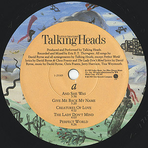 Talking Heads / Little Creatures(LP) / Sire 1985 USオリジナル盤 EX ...