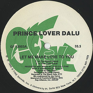 Prince Lover Dalu / All Praise/Let Me Make Love To You(12inch) / G