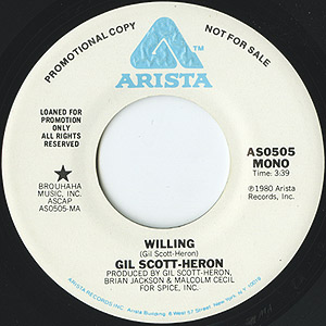 Gil Scott-Heron / Willing(Promo7inch) / Arista 1980 US