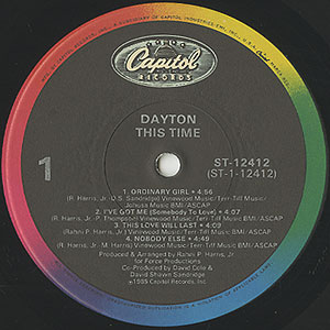 Dayton – This Time – Vinyl (LP, Album), 1985 [r1855265