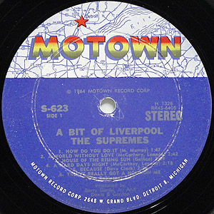 Supremes / A Bit Of Liverpool(LP) / Motown 1964 | VG+/EX
