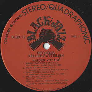 Kelle Patterson / Maiden Voyage(LP) / Black Jazz 1973 US