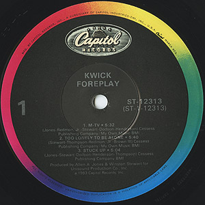 米LP Kwick Foreplay ST12313 CAPITOL /00260 LP KWICK Foreplay ST12313 CAPITOL US Vinyl | eBay