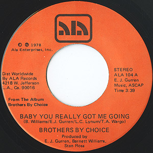 Brothers By Choice / Take A Little More/Baby You Really Got Me