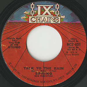 Spring / Talk To The Rain/You're So Hard To Forget(7inch