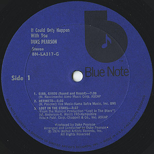 LP Duke Pearson – It Could Only Happen~ Duke Pearson – It Could Only Happen With You | Releases