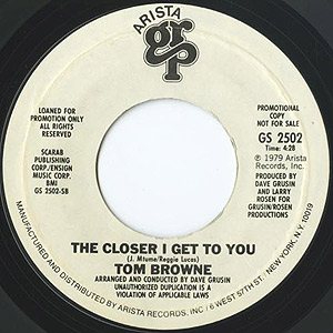 Thomas K. Browne　レコード　usオリジナル Tom Browne / I Never Was A Cowboy/The Closer I Get To You