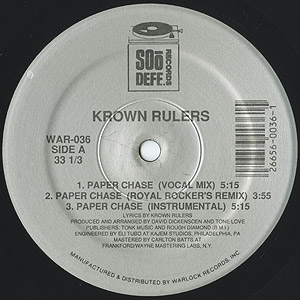 Krown Rulers / Paper Chase/That's Now Where It's At(12inch) / Soo Deff ...