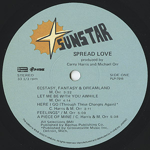 Carey Harris and Michael Orr / Spread Love (LP) reissue / P