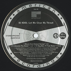 DJ Kool – Let Me Clear My Throat – Vinyl (12