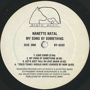 Nanette Natal / My Song Of Something(LP) / Benyo Music 1980
