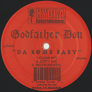 独特な店 Don Godfather / US 1998 Hydra / Baby/Fame(12inch) Bomb Da 洋楽