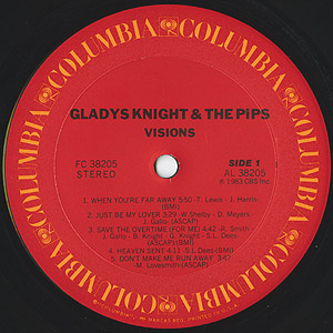 Gladys Knight & The Pips / Visions (LP) / Columbia 1983 US