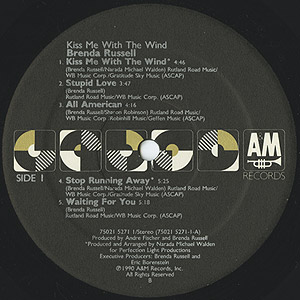 Brenda Russell / Kiss Me With The Wind (LP) / A&M 1990 US