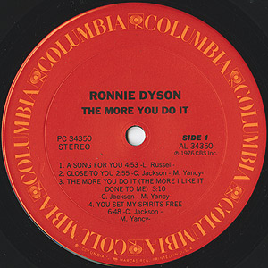 Ronnie Dyson / The More You Do It(LP) / Columbia 1976 USオリジナル