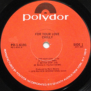 Chilly / For Your Love(LP) / Polydor 1978 | EX-/EX