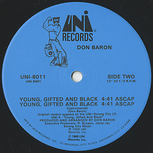 ●DON BARON レアミドル Don Baron / Action(12inch) / UNI 1988 USオリジナル盤 EX