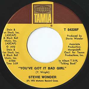 Stevie Wonder / Superstition (7inch) / Tamla 1972 USオリジナル盤