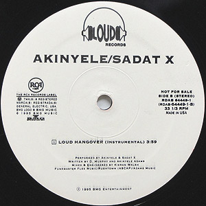 【メガレア】Akinyele Sadat X / Loud Hangover Akinyele/Sadat X / Loud Hangover(Promo12) / Loud 1995 | EX