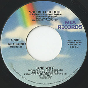LPレコード【ONE WAY】1984年発売輸入盤USAオリジナル盤