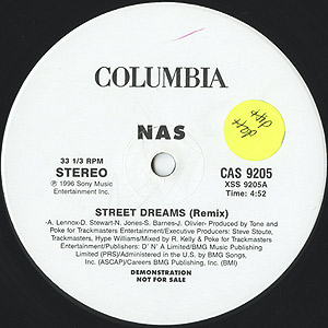 Nas / Street Dreams(Remix)(12inch) / Columbia 1996 US