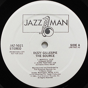 貴重 1979年 初版 Dizzy Gillespie 直筆サイン入り 米国製 ☆Dizzy Gillespie/Miles Davis/Fats Navarro/Kenny Dorham☆The