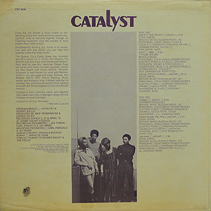 Catalyst レコード LP vinyl アナログ jazz ジャズ Catalyst / S.T.(LP) . Cobblestone 1972 | VG+/VG+ | Groovenut