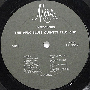 Afro-Blues Quintet Plus One / Introducing(LP) / Milt 1966