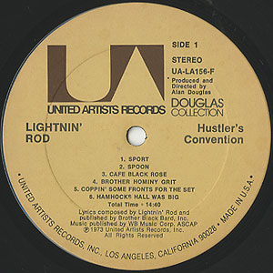 Lightnin' Rod / Hustler's Convention(LP) / United Artists