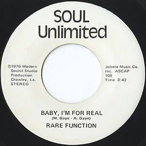 Rare Function / Disco Function/Baby, I'm For Real(7inch
