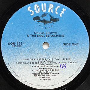 Chuck Brown & The Soul Searchers / S.T.(LP) / Source 1980 US