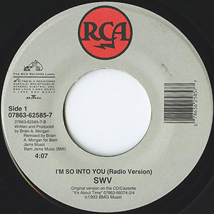 SWV / I'm So Into You/Weak(7inch) / RCA 1993 USオリジナル盤 EX