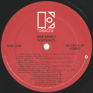 サイド・エフェクトSide Effect 「Portraits 」LP SIDE EFFECT ‎/ PORTRAITS (LP) - HIP TANK RECORDS