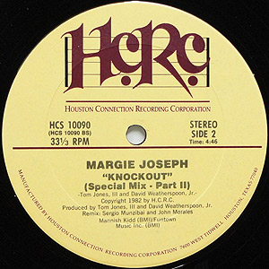 FUNK DISCO レコード 22枚 Margie Joseph / Knockout(Special Mix)(12) / HCRC 1982 USオリジナル