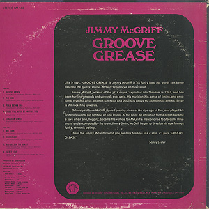 Jimmy McGriff / Groove Grease(LP) / Groove Merchant 1974 US