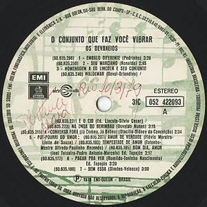 BRAオリジ！Os Devaneios/O Conjunto Que Faz Os Devaneios – O Conjunto Que Faz Você Vibrar – Vinyl (LP