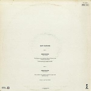 Guy Cuevas / Obsession(12inch) / Island 1982 フランスオリジナル盤