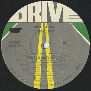Gypsy Lane / Predictions(LP) / Drive 1978 USオリジナル盤 VG Gypsy Lane / Predictions(LP) / Drive 1978 USオリジナル盤 VG