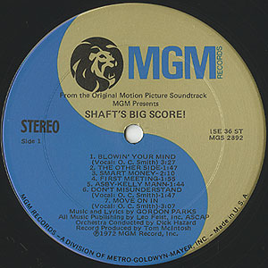 O.S.T.(Gordon Parks) / Shaft Big Score(LP) / MGM 1972 US