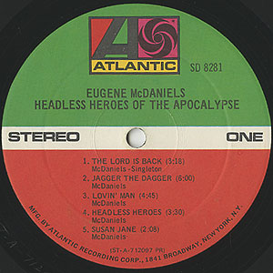 Eugene McDaniels / Headless Heroes Of The Apocalypse(LP