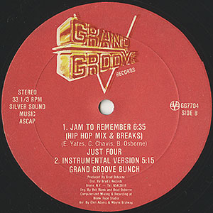 Just Four / Jam To Remember(12inch) / Grand Groove 1982 US